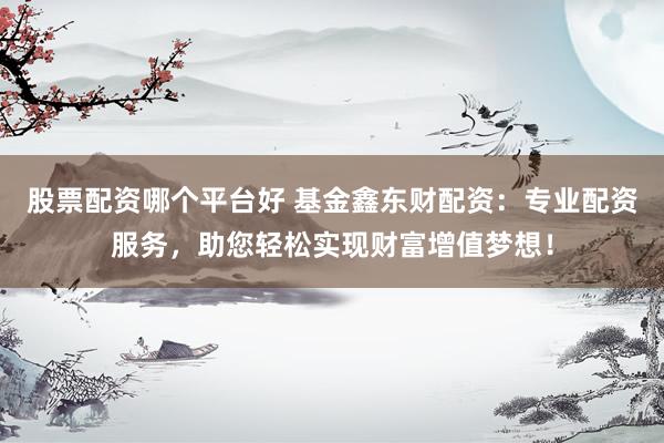 股票配资哪个平台好 基金鑫东财配资：专业配资服务，助您轻松实现财富增值梦想！