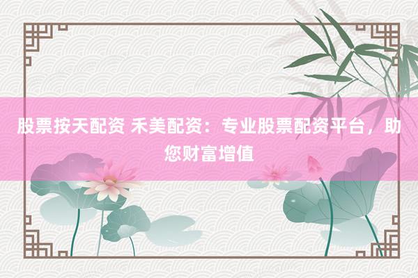股票按天配资 禾美配资：专业股票配资平台，助您财富增值