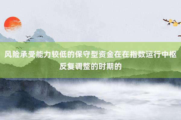 风险承受能力较低的保守型资金在在指数运行中枢反复调整的时期的