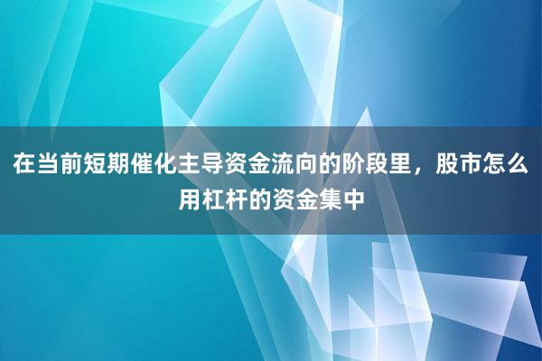 在当前短期催化主导资金流向的阶段里，股市怎么用杠杆的资金集中