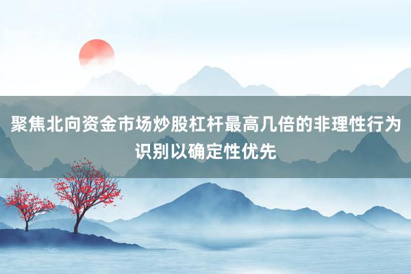 聚焦北向资金市场炒股杠杆最高几倍的非理性行为识别以确定性优先
